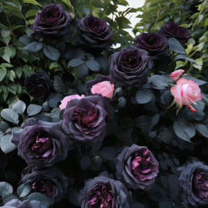 Роза Черная купить по цене от 450р. в интернет-магазине «Посадика» с доставкой почтой в в Троицке и по всей России – [изображение №1].