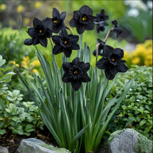 Нарцисс Тень Королевы купить по цене от 500р. в интернет-магазине «Посадика» с доставкой почтой в в Троицке и по всей России – [изображение №1].